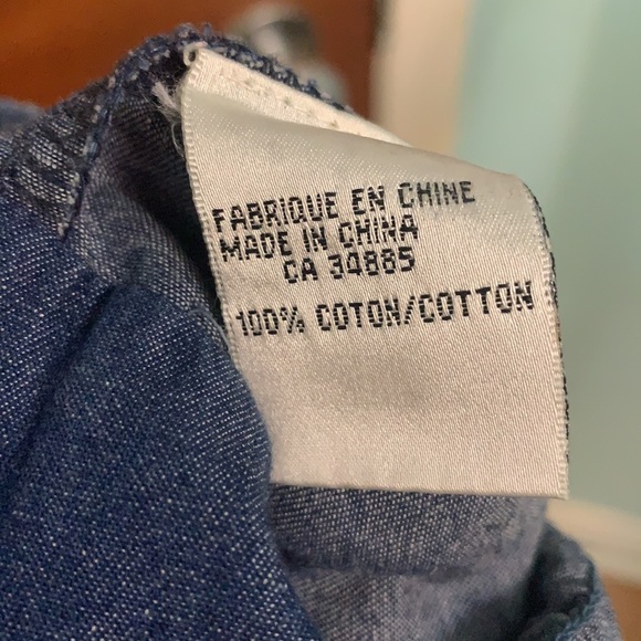 Off-shoulder dark summer denim jumper - Picture 4 of 4